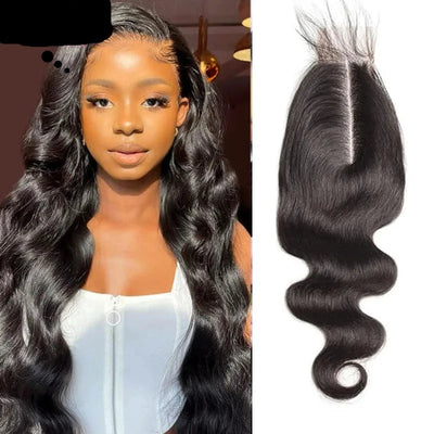 Body Wave - Remy Indian Human Virgin Hair - 2x6 HD Lace Closure - Pre Plucked - Alcoholic Hair