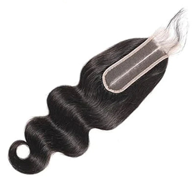 Body Wave - Remy Indian Human Virgin Hair - 2x6 HD Lace Closure - Pre Plucked - Alcoholic Hair