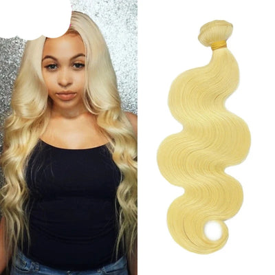 Peruvian Body Wave Blonde Hair weave 1/3/4PC 100% Human Hair Bundles 100g #613 Color 12-28 Virgin Hair Extensions Berrys Fashion - Alcoholic Hair