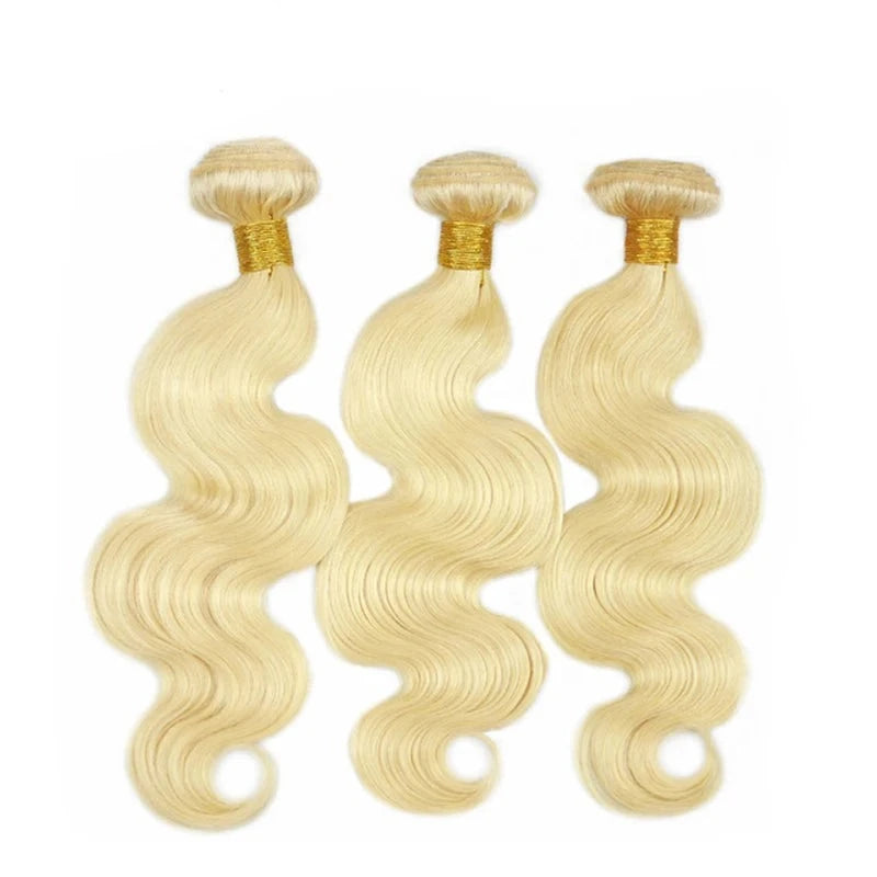 Blonde #613 Virgin Hair Body Wave 100% Human Hair 3 Bundles Body Wave Virgin Human Hair Weft Berrys Fashion - Alcoholic Hair