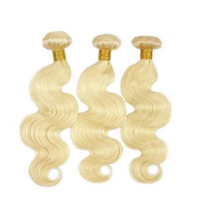 Blonde #613 Virgin Hair Body Wave 100% Human Hair 3 Bundles Body Wave Virgin Human Hair Weft Berrys Fashion - Alcoholic Hair