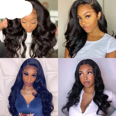 Berrys Fashion Hair Body Wave 13x6 HD Lace Frontal Small Knot And Natural Hairline Pre Plucked For Women 13x4 Transparent Lace - Alcoholic Hair