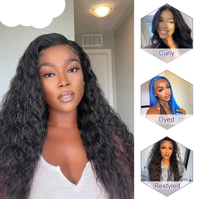 HD Lace Frontal Deep Wave 13x4 Lace Front Virgin Hair Extensions With Baby Hair Bleached Knots 10-20inch Berrys Fashion - Alcoholic Hair