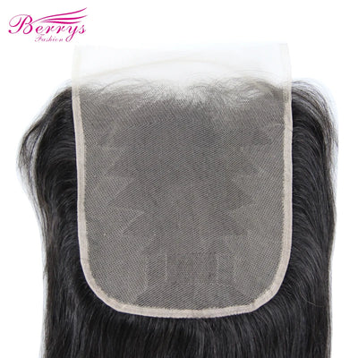 Brazilian 7x7 HD Closure - Straight Pre plucked - Transparent Lace Closure - Unprocessed Human Hair Extensions - Alcoholic Hair