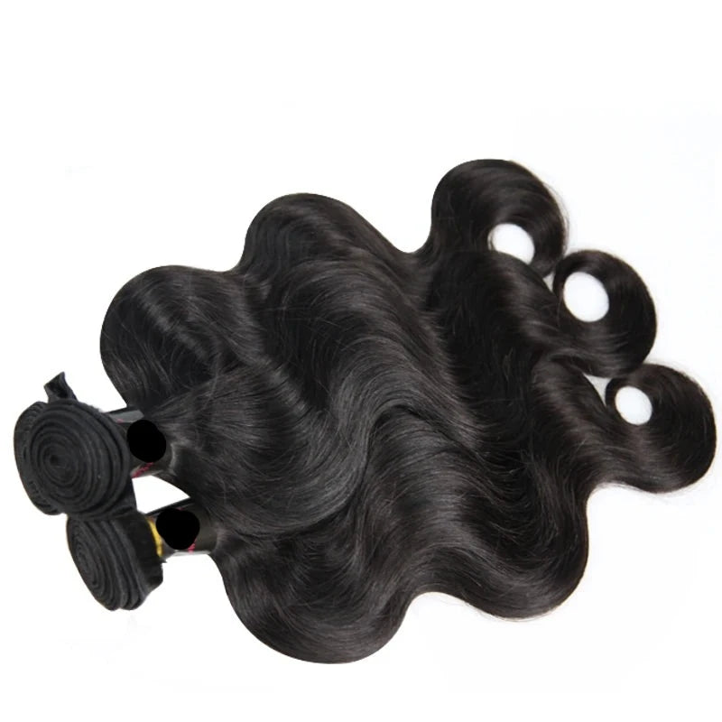 Berrys Fashion Peruvian Body Wave 10-28inch Unprocessed Virgin Hair Bundles 3 PCS/Lot 100% Human Hair Extensions Natural Color - Alcoholic Hair