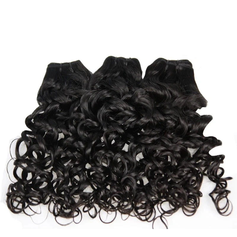 Berrys Fashion Peruvian Virgin Hair Water Wave Bundles Deals 3PCS/Lot 100% Unprocessed Human Hair Weft Natural Color 10-28 Inch - Alcoholic Hair