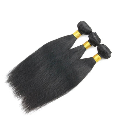 Fast Shipping 3-4 Days Straight 3 Bundles Deal Human Hair Natural Black Color 10-28 inch Remy Brazilian Weave Human Hair - Alcoholic Hair