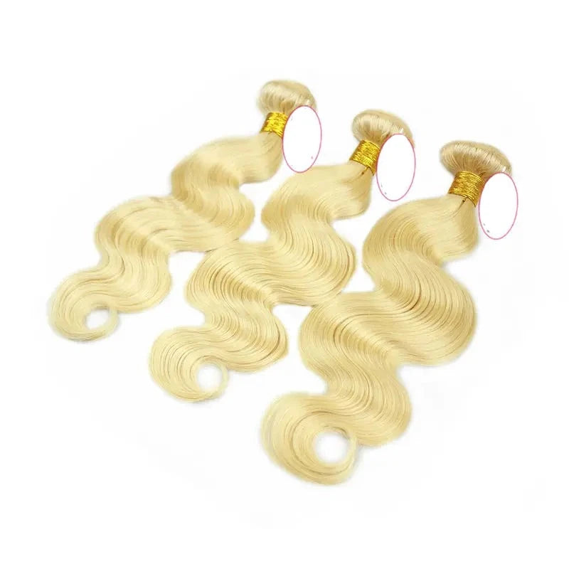 Blonde #613 Virgin Hair Body Wave 100% Human Hair 3 Bundles Body Wave Virgin Human Hair Weft Berrys Fashion - Alcoholic Hair
