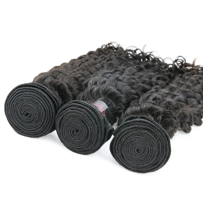 Deep Wave Brazilian Virgin Hair Weave Bundles Deals 3PCS/Lot 100% Unprocessed Human Hair Extensions Berrys Fashion Hair Weaving - Alcoholic Hair