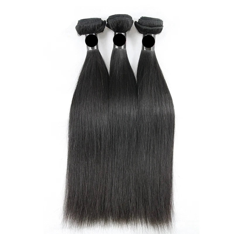 Indian Virgin Hair Straight Human Hair 3 Bundles Deal 100% Unprocessed Hair Extensions Double Weft Berrys Fashion Hair - Alcoholic Hair