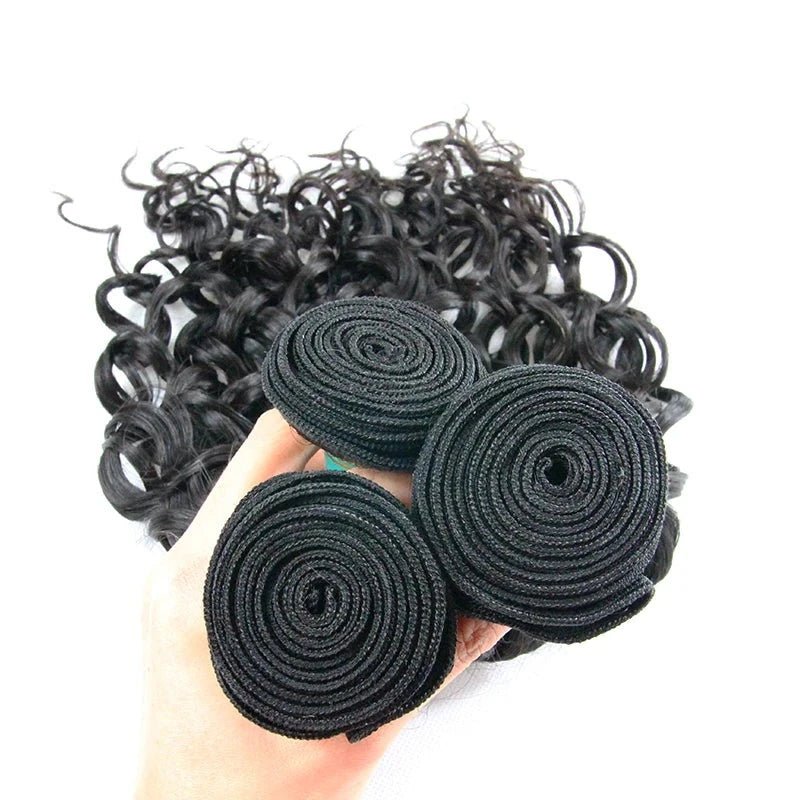 Berrys Fashion Water Wave Long Hair 10-28Inch Indian Virgin Hair 100% Unprocessed Human Hair Extensions Natural Color - Alcoholic Hair