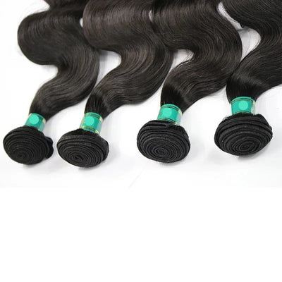 Berrys Fashion 4 Bundles Deal  Peruvian Body Wave  Virgin Hair Weave Nature 1B 100% Human Hair Extension 10-28inch Free Shipping - Alcoholic Hair