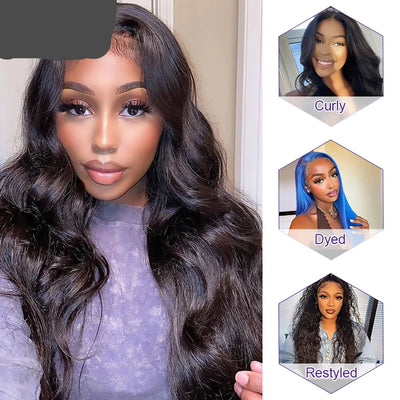32Inch Body Wave 360 Lace Frontal Wig Brazilian 22x4 Lace Frontal Human Hair Wigs For Black Women Pre Plucked Berrys Fashion Wig - Alcoholic Hair