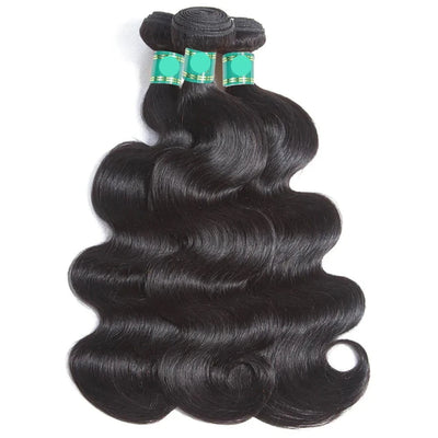 Berrys Fashion Human Hair Bundles With Closure Brazilian Body Wave Bundles With 4x4 And 5x5 Closure Human Hair Weave Extensions - Alcoholic Hair