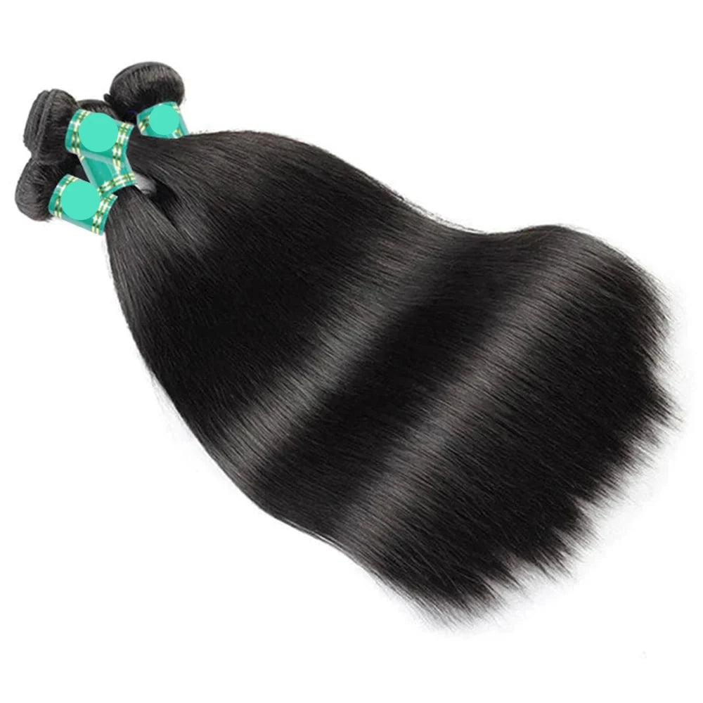 Berrys Fashion Peruvian Hair Bundles Straight Human Hair Weave Bundles 10-36 Inch Remy Hair Extensions 1/3/4 PCS For Black Women - Alcoholic Hair