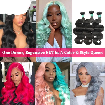 Fast Shipping 3-4 Days Body Wave Human Hair Bundles 10-32inch Brazilian Virgin Hair 3 Bundles Deal Unprocessed Human Hair Weft - Alcoholic Hair