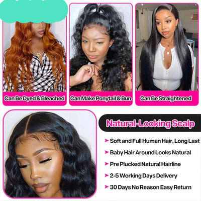 Berrys Fashion 36Inch Body Wave Bundles Brazilian Hair Weave Bundles 1/3/4 PCS Human Hair Bundles Natural Color Remy Hair - Alcoholic Hair