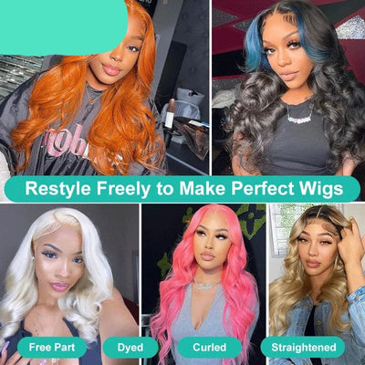 Brazilian Hair Weave Bundles Body Wave - 1/3/4 30inch 613 Blonde Hair Extension - 100% Virgin Human Hair - Double Weave - Alcoholic Hair