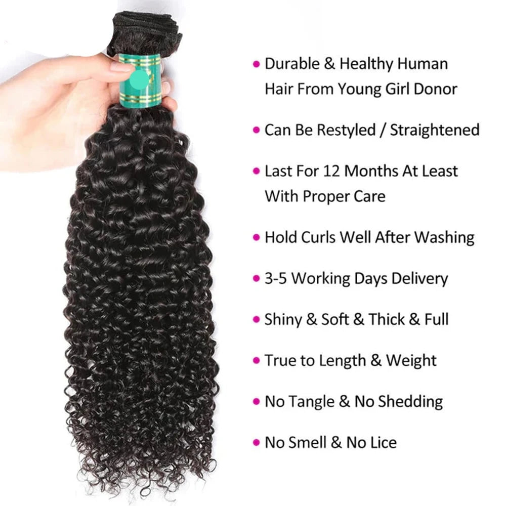 Berrys Fashion 5x5 Lace Closure With Bundles Peruvian Deep Wabe Bundles 10-30Inch Long Human Hair Weave Bundles With 4x4 Lace - Alcoholic Hair