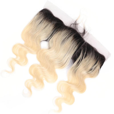 Berrys Fashion T1B/613 Color 13x6 Frontal Human Hair Melt Skins 12-22Inch Body Wave13x4 Invisible Tranparent Lace Frontal Hair - Alcoholic Hair