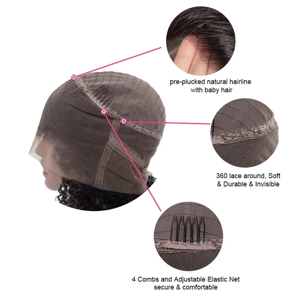 32Inch Body Wave 360 Lace Frontal Wig Brazilian 22x4 Lace Frontal Human Hair Wigs For Black Women Pre Plucked Berrys Fashion Wig - Alcoholic Hair