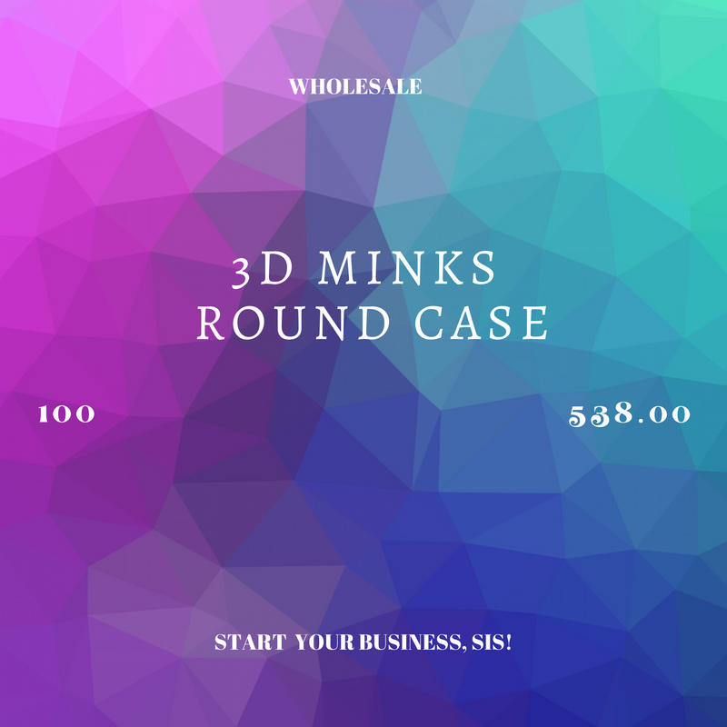 3D Mink Lashes - Round Case - Alcoholic Hair