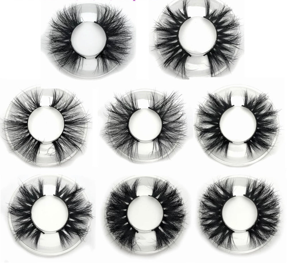 3D - 25mm Mink Lashes- Round Case - Alcoholic Hair