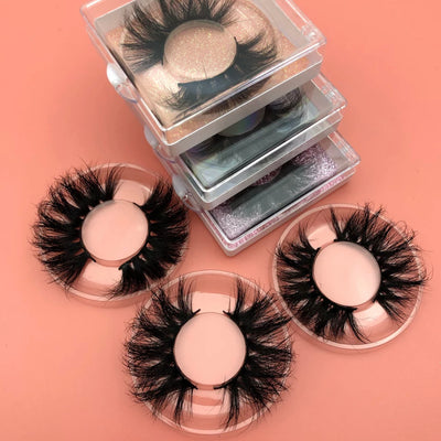 25 mm Mink Lashes- Square Case - Alcoholic Hair