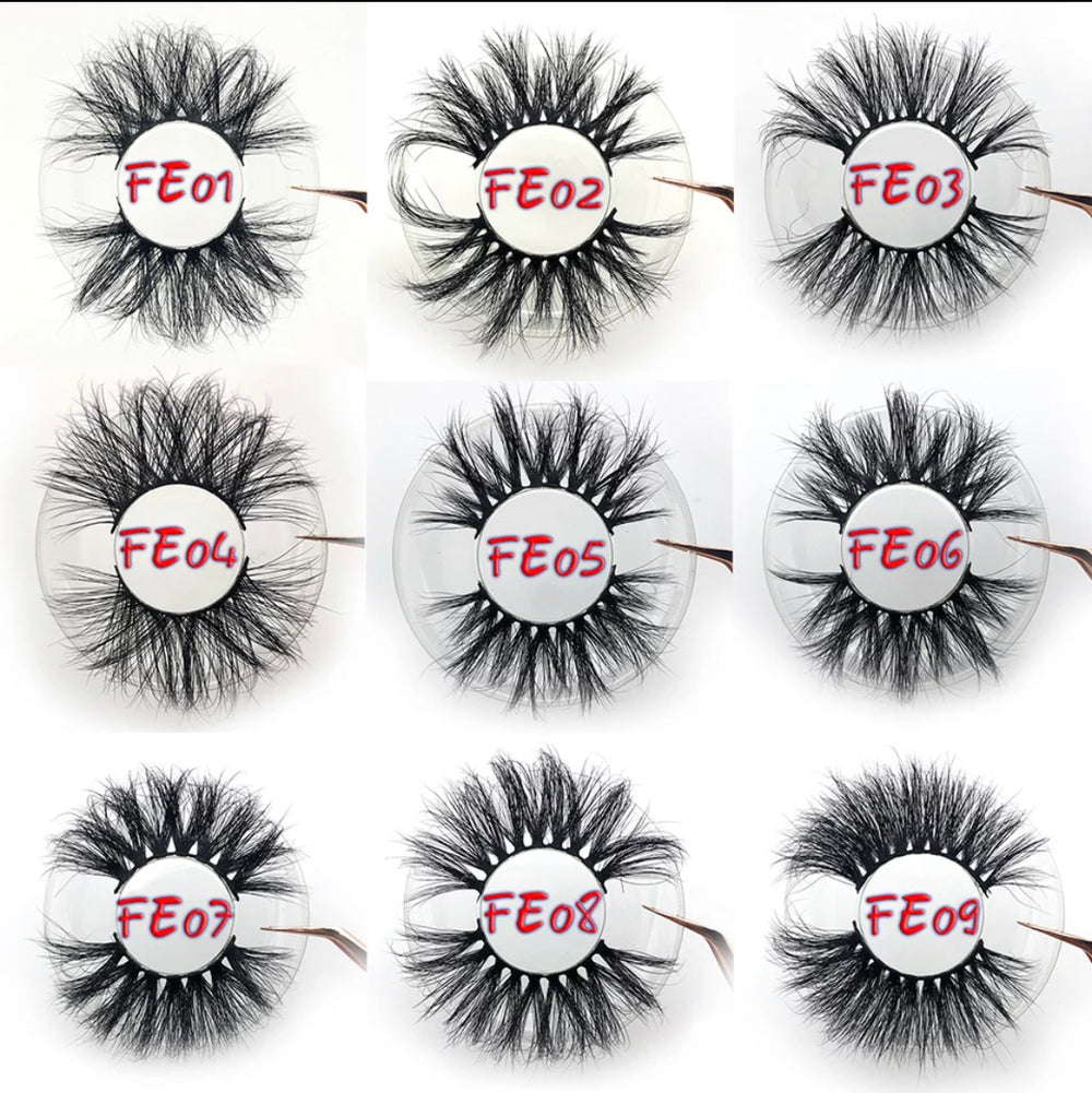 25 mm Mink Lashes- Square Case - Alcoholic Hair