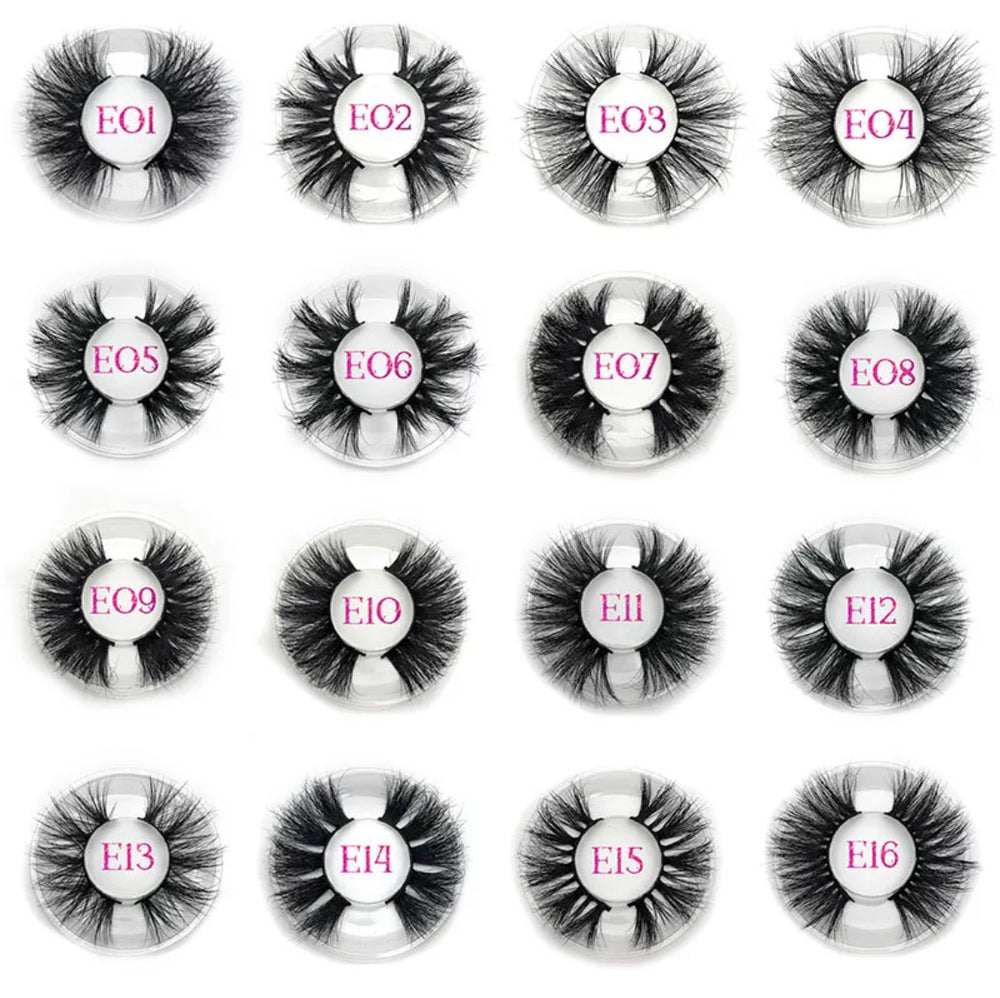 3D - 25mm Mink Lashes- Round Case - Alcoholic Hair