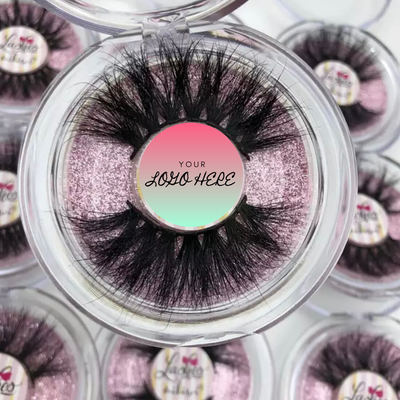 3D - 25mm Mink Lashes- Round Case - Alcoholic Hair