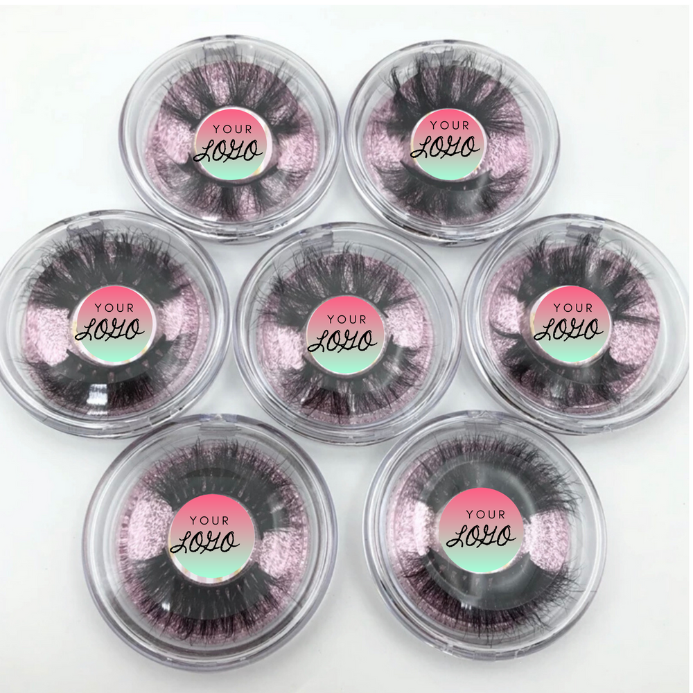 3D - 25mm Mink Lashes- Round Case - Alcoholic Hair