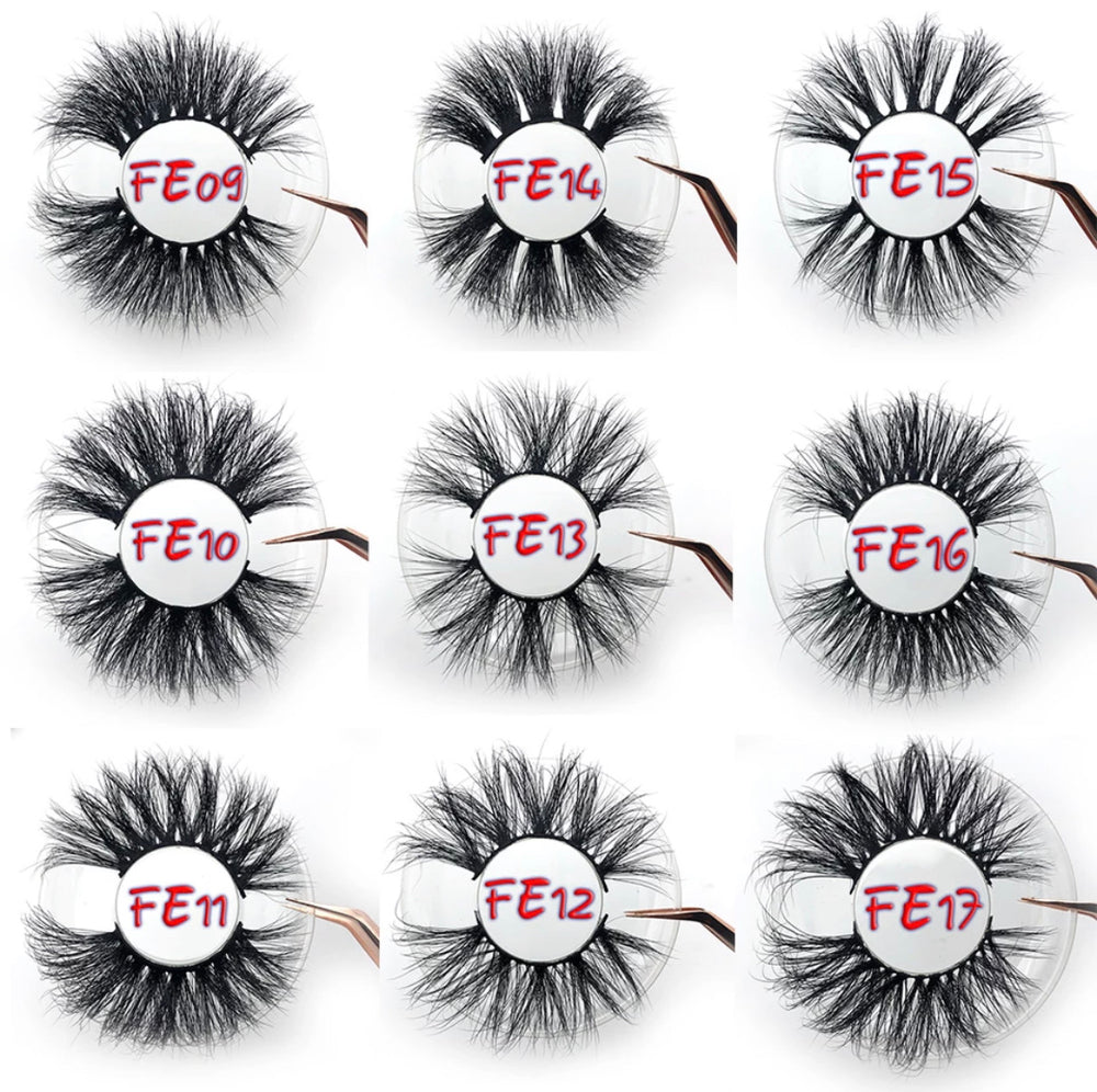 25 mm Mink Lashes- Square Case - Alcoholic Hair